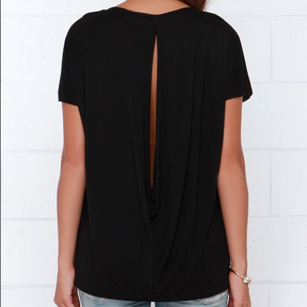 Obey black open back shirt size XS (2/2)